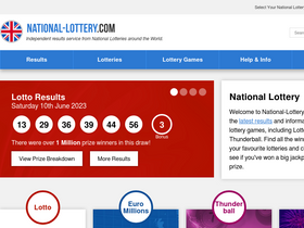 'national-lottery.com' screenshot