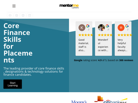 'mentormecareers.com' screenshot