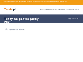 'teoria.pl' screenshot