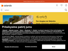 'zalando.lt' screenshot