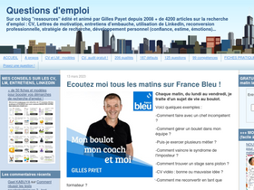 'questionsdemploi.fr' screenshot