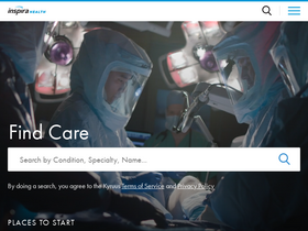 'inspirahealthnetwork.org' screenshot