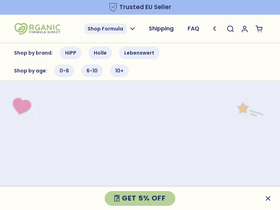 organicformuladirect.com homepage screenshot