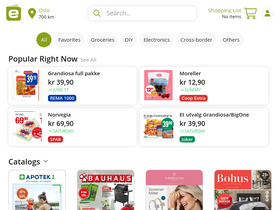 'etilbudsavis.no' screenshot