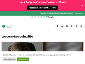'naturellemaman.com' screenshot