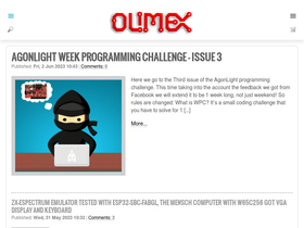 'olimex.com' screenshot