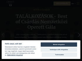 'operett.hu' screenshot