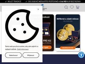 Český Mincovní Obchod - mince a ražby homepage screenshot