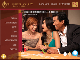 'thundervalleyresort.com' screenshot