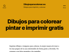 'dibujosparacolorear.eu' screenshot