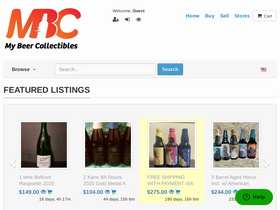 'mybeercollectibles.com' screenshot