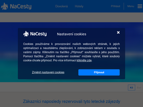 'nacesty.cz' screenshot