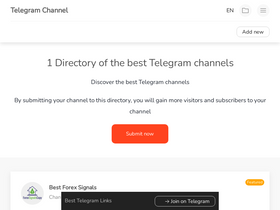 'telegram-channel.net' screenshot