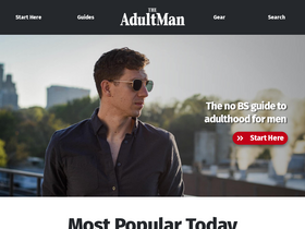 'theadultman.com' screenshot