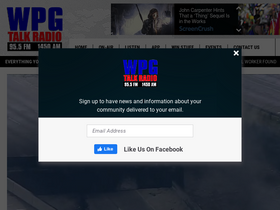 'wpgtalkradio.com' screenshot