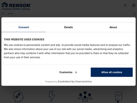 'renson.eu' screenshot