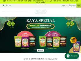 natureswonders.co homepage screenshot