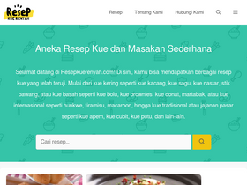 'resepkuerenyah.com' screenshot