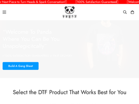 pandatransfers.com homepage screenshot