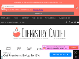 'chemistrycachet.com' screenshot
