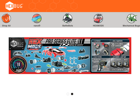 'hexbug.com' screenshot
