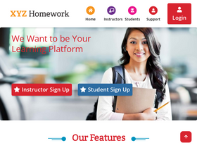 'xyzhomework.com' screenshot