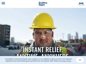 'breatheright.com' screenshot