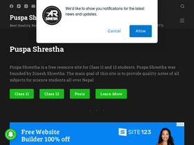 'puspas.com.np' screenshot