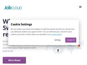 'jobcloud.ch' screenshot