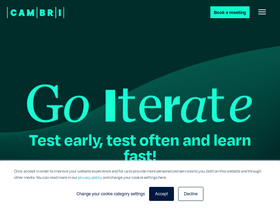 'cambri.io' screenshot