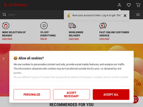 'sportland.com' screenshot