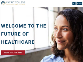 'pacificcollege.edu' screenshot