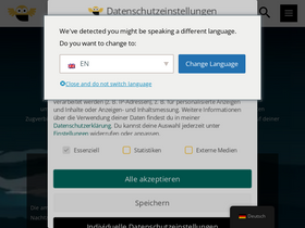 'nachtzug.net' screenshot