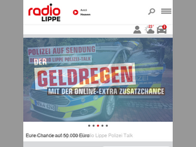 'radiolippe.de' screenshot