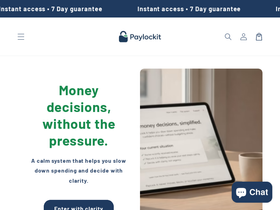 PayLockit homepage screenshot