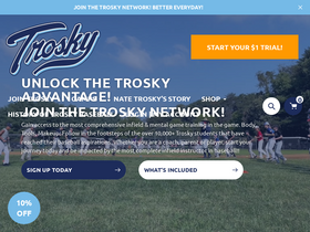 troskybaseball.com homepage screenshot