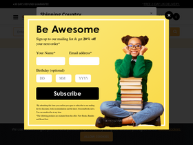 'awesomebooks.com' screenshot
