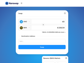 'nanswap.com' screenshot