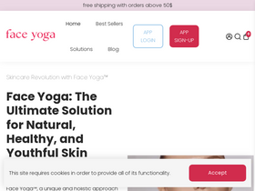 FACE YOGA website screenshot