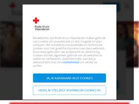 'rodekruis.be' screenshot