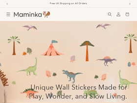 Maminka homepage screenshot