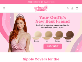 princesspasties.com homepage screenshot