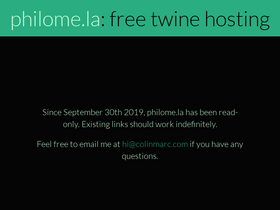 'philome.la' screenshot