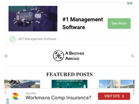 'abrotherabroad.com' screenshot