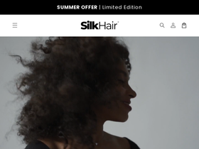 silk-hair.co homepage screenshot