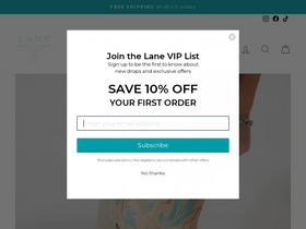 Lane homepage screenshot