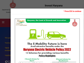 'investharyana.in' screenshot