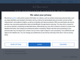 'nufcblog.com' screenshot