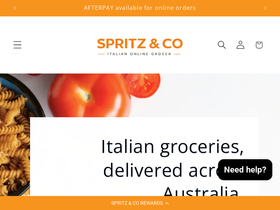 spritznco.com.au homepage screenshot