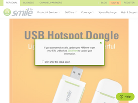'smile.com.ng' screenshot